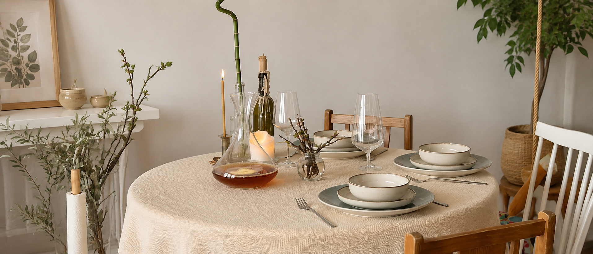 Simple tableware details for daily use